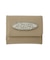 SILVER GLITTER OVAL LOGO BUCKLE MINI WALLET