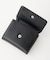 SILVER GLITTER OVAL LOGO BUCKLE MINI WALLET