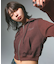 SWEAT AND KNIT ZIP UP HOODIE