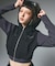 SWEAT AND KNIT ZIP UP HOODIE