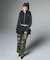 SWEAT AND KNIT ZIP UP HOODIE