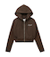 SWEAT AND KNIT ZIP UP HOODIE