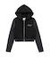 SWEAT AND KNIT ZIP UP HOODIE