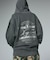 PIGMENT DYED FACE LABEL ZIP UP SWEAT HOODIE
