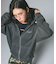PIGMENT DYED FACE LABEL ZIP UP SWEAT HOODIE
