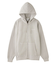 PIGMENT DYED FACE LABEL ZIP UP SWEAT HOODIE