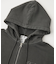 PIGMENT DYED FACE LABEL ZIP UP SWEAT HOODIE
