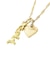 MILLS LOGO AND HEART NECKLACE