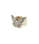 RHINESTONE BUTTERFLY LOGO RING