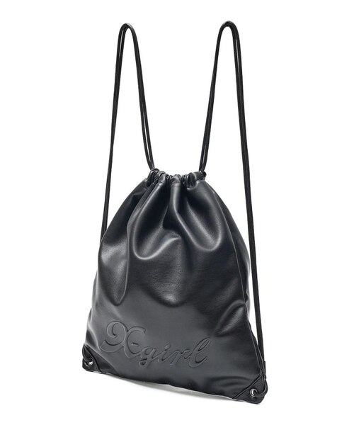 FAUX LEATHER KNAPSACK｜エックスガールの通販｜&mall（アンドモール