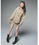 COLLEGE LOGO DRAWSTRING SWEAT DRESS