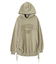 COLLEGE LOGO DRAWSTRING SWEAT DRESS