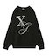 XG MONOGRAM LOGO JACQUARD KNIT TOP