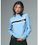 NUMBERING JACQUARD ZIP UP KNIT TOP