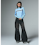 NUMBERING JACQUARD ZIP UP KNIT TOP