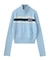 NUMBERING JACQUARD ZIP UP KNIT TOP