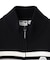 NUMBERING JACQUARD ZIP UP KNIT TOP