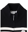 NUMBERING JACQUARD ZIP UP KNIT TOP