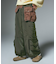 FADED WIDE LEG CARGO PANTS