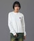 MESSAGE AND FACE CIRCLE LOGO L/S TEE
