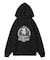 MESSAGE AND FACE ZIP UP SWEAT HOODIE