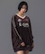 VELOUR GAME SHIRT DRESS