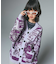 COLLAGE GRAPHIC JACQUARD KNIT CARDIGAN