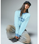FLOCKED DENIM 6PANEL CAP