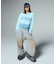 FLOCKED DENIM 6PANEL CAP