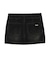 FLOCKED DENIM MINI SKIRT