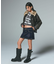 EMBOSSED LOGO PATCH DISTRESSED FAUX LEATHER JACKET