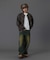 EMBOSSED LOGO PATCH DISTRESSED FAUX LEATHER JACKET