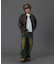 EMBOSSED LOGO PATCH DISTRESSED FAUX LEATHER JACKET