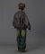 EMBOSSED LOGO PATCH DISTRESSED FAUX LEATHER JACKET