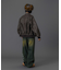 EMBOSSED LOGO PATCH DISTRESSED FAUX LEATHER JACKET