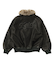 EMBOSSED LOGO PATCH DISTRESSED FAUX LEATHER JACKET