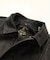 EMBOSSED LOGO PATCH DISTRESSED FAUX LEATHER JACKET