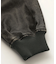EMBOSSED LOGO PATCH DISTRESSED FAUX LEATHER JACKET