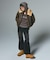 FLOCKED DENIM FLARE PANTS