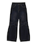 FLOCKED DENIM FLARE PANTS