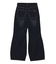 FLOCKED DENIM FLARE PANTS