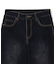 FLOCKED DENIM FLARE PANTS