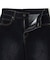 FLOCKED DENIM FLARE PANTS