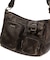 MULTI POCKET FADED FAUX LEATHER BAG