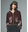 FADED VELOUR COMPACT ZIP UP HOODIE