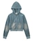 FADED VELOUR COMPACT ZIP UP HOODIE