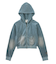 FADED VELOUR COMPACT ZIP UP HOODIE