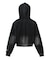 FADED VELOUR COMPACT ZIP UP HOODIE