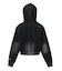 FADED VELOUR COMPACT ZIP UP HOODIE