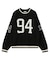NUMBERING JACQUARD KNIT TOP